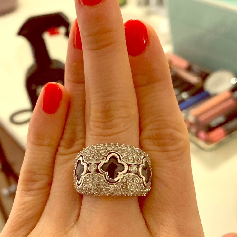 Gorgeous CZ Fleur-De-Lis ring bought in NOLA!